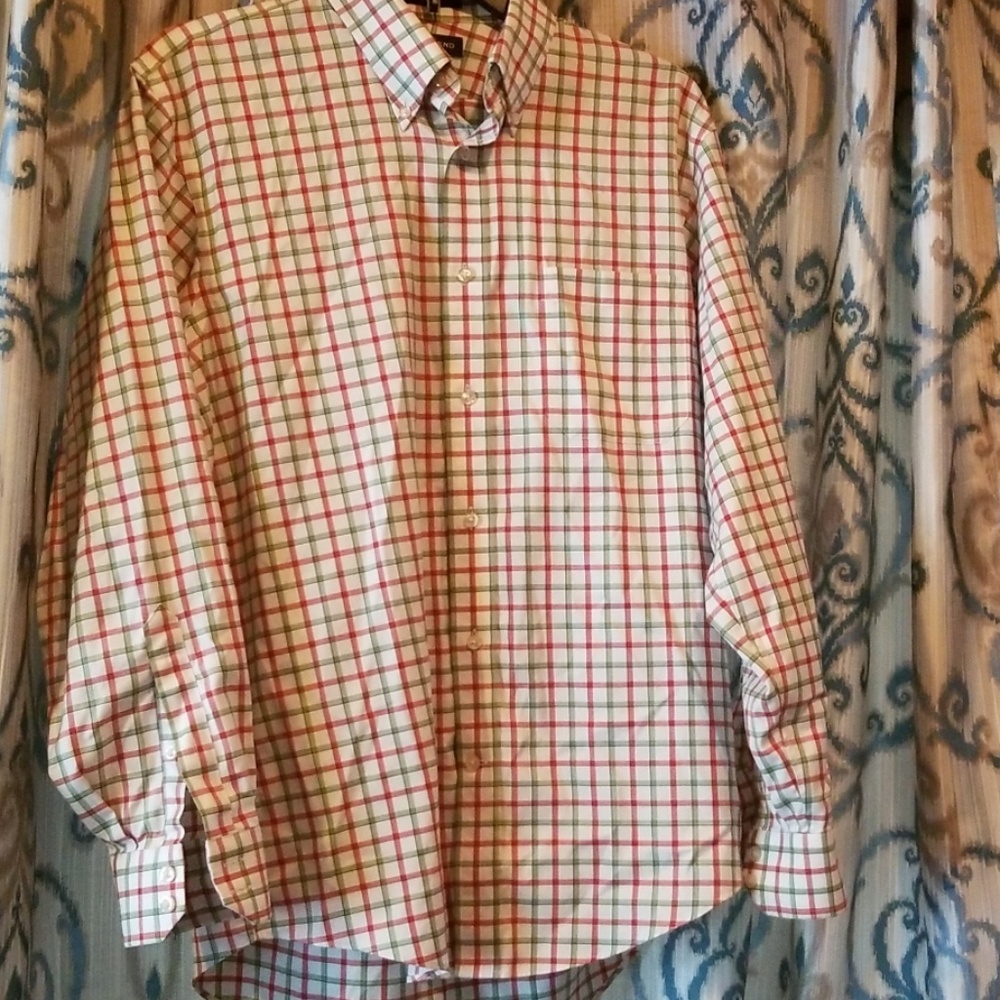 Lands' End Dress Shirt 15-33 No Iron- Clean